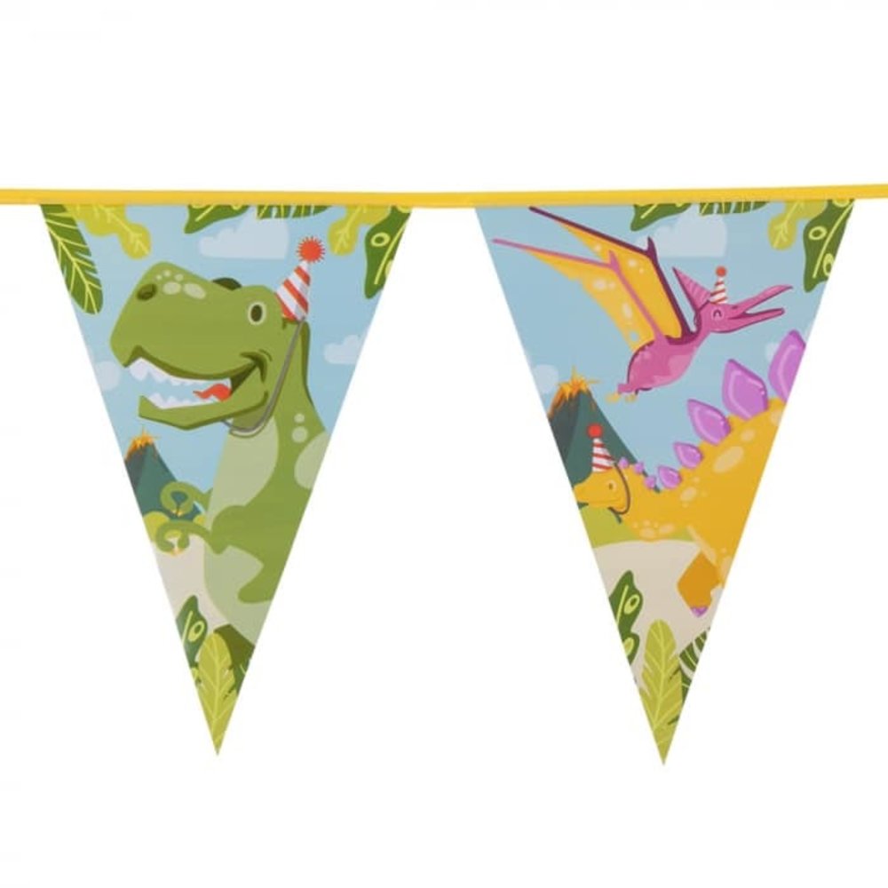 Boland Dinosaur Party Flag Garland 6 m | per piece