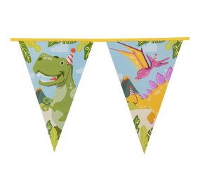 Boland Dinosaur Party Flag Garland 6 m | per piece