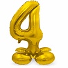 Godan Cijfer Ballon 4 Staand Goud | 72cm Godan Cijfer Ballon 4 Staand Goud | 72cm