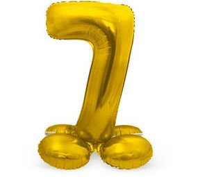 Godan Number Balloon 7 Standing Gold | 72cm