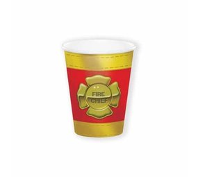 Creative Converting Feuerwehrbecher 266 ml | 8 Stück