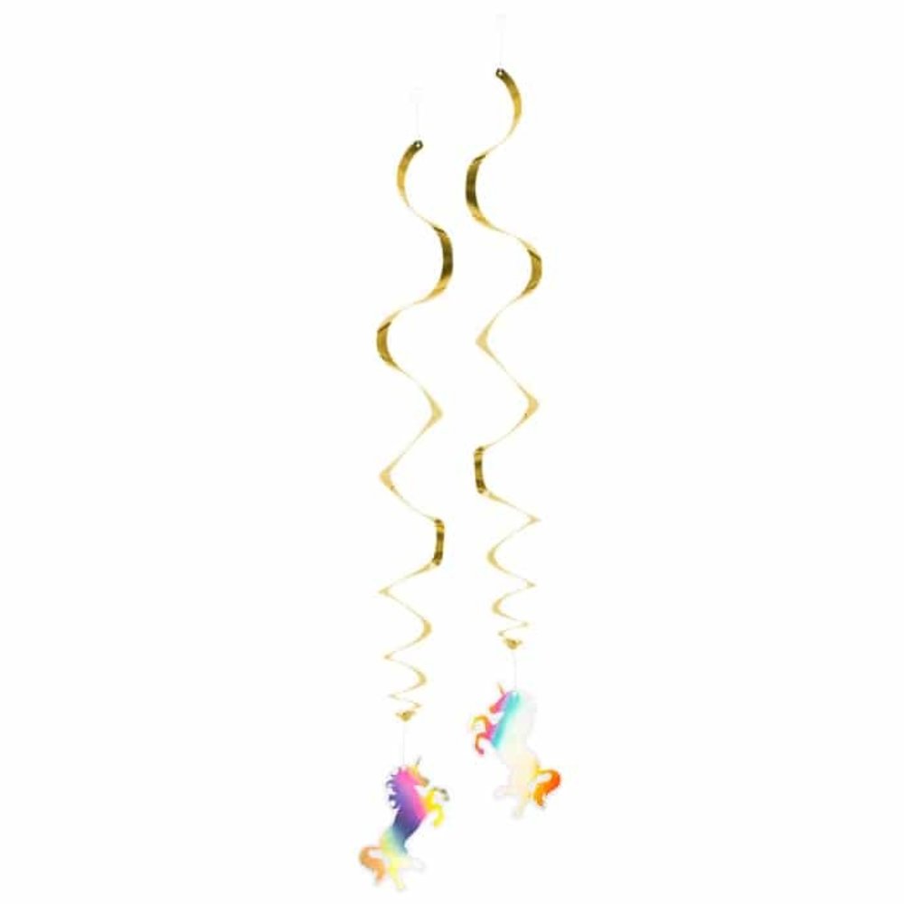Boland Gold Unicorn Hanging Decoration 85cm | 2 pieces