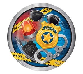 Creative Converting Politie feestje borden 23cm | 8 stuks Creative Converting Politie feestje borden 23cm | 8 stuks