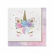 Creative Converting Serviettes de table Licorne Bébé 33x33cm | 16 pièces