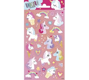 WeFiesta Eenhoorn Stickers 10x20cm | per vel WeFiesta Eenhoorn Stickers 10x20cm | per vel