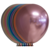 Assorted chrome balloons | 10 pieces
