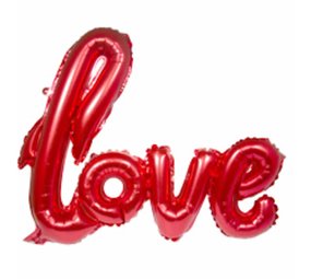 Balloonzone Foil shape balloon "Love" red