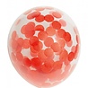 Red Confetti Balloons 30cm | 6 pieces Red Confetti Balloons 30cm | 6 pieces