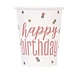 Unique Party Mugs d'anniversaire Rose Gold Glitz 250 ml | 8 pièces