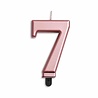 WeFiesta Kaars 7 jaar Rose Goud Metallic | 8cm WeFiesta Kaars 7 jaar Rose Goud Metallic | 8cm