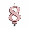 WeFiesta Bougie 8 ans Or rose métallisé | 8 cm WeFiesta Bougie 8 ans Or rose métallisé | 8 cm