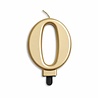 WeFiesta Candle 0 Years Gold Metallic | 8cm WeFiesta Candle 0 Years Gold Metallic | 8cm