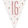 Unique Party Guirlande de fanions 16 ans Rose Gold Glitz | 274 cm Unique Party Guirlande de fanions 16 ans Rose Gold Glitz | 274 cm