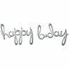 Happy B*day tekstballon Zilver | 290cm Happy B*day tekstballon Zilver | 290cm