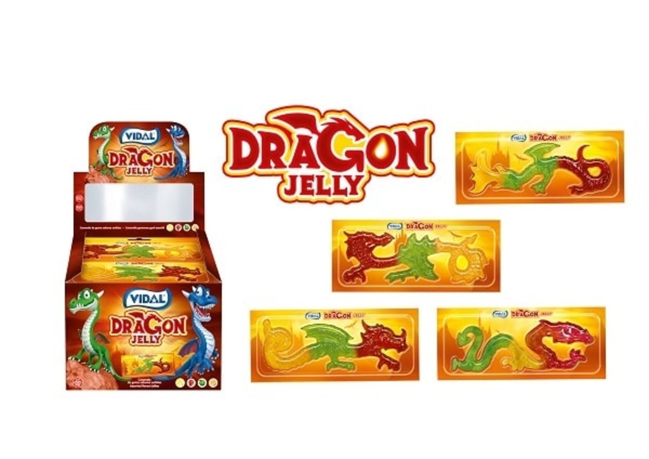 Vidal Jelly Dragon snoep | 2 stuks Vidal Jelly Dragon snoep | 2 stuks