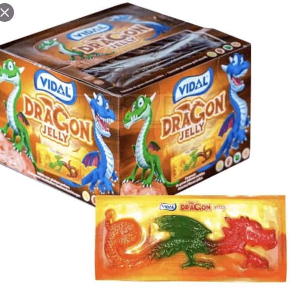 Vidal Jelly Dragon snoep | 2 stuks Vidal Jelly Dragon snoep | 2 stuks