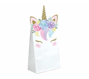 Creative Converting Baby Unicorn Uitdeelzakjes 11,4x20,3cm | 8 stuks Creative Converting Baby Unicorn Uitdeelzakjes 11,4x20,3cm | 8 stuks