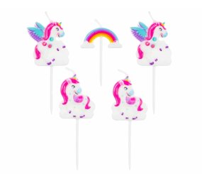 Godan Piques à gâteaux licorne | 5 pièces