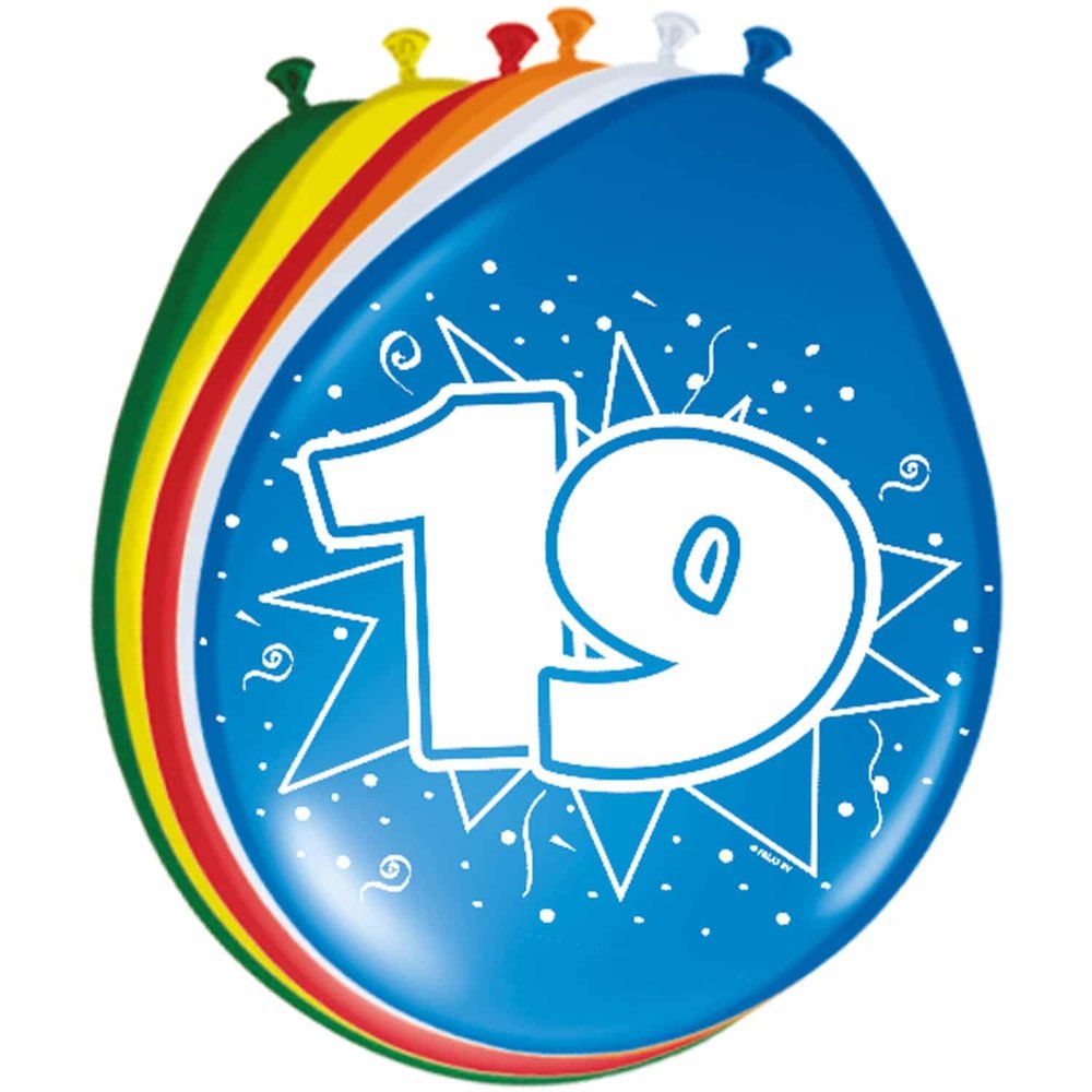 Folat Balloons 19 years | 8 pieces