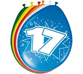 Folat Balloons 17 years 30cm | 8 pieces