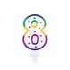 Boland Bougie 8 ans Rainbow Dot | 8 cm