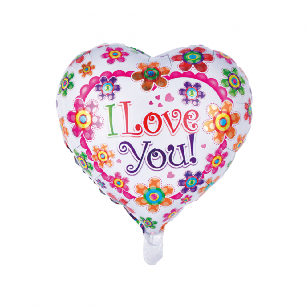 opbouwen Nuchter Rationalisatie Helium ballon I love you flowers | Ballonnen en Versieringen | Tuf-Tuf -  Tuf-Tuf Nederland