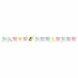 Creative Converting Einhorn-Glitzer-Buchstabengirlande „Happy Birthday“ 240 cm | pro Stück