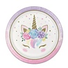 Creative Converting Baby-Einhorn-Teller 23 cm | 8 Stück