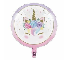 Creative Converting Baby Unicorn Folie Ballon 46cm leeg | per stuk Creative Converting Baby Unicorn Folie Ballon 46cm leeg | per stuk