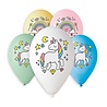 Godan Eenhoorn Regenboog Ballonnen 30cm | 5 stuks
