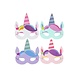 LG Imports Masque licorne en mousse 17x17cm | 12 pièces