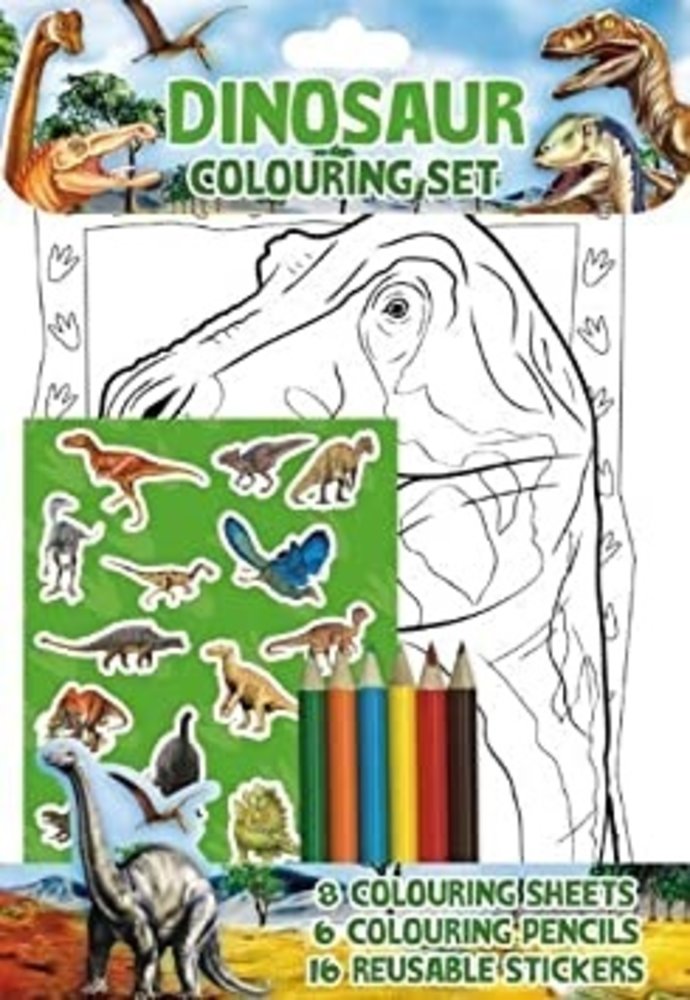 Alligator Products Kit de coloriage de dinosaures | 20 pièces
