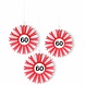 Honeycomb Waaier Verkeersbord 60 jaar | 3 stuks Honeycomb Waaier Verkeersbord 60 jaar | 3 stuks