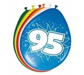 Folat Ballonnen 95 jaar 30cm | 8 stuks Folat Ballonnen 95 jaar 30cm | 8 stuks