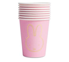 Haza - Witbaard Miffy Babybecher Rosa 250 ml | 8 Stück
