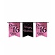 Paper Dreams Guirlande Cheers pour 16 ans or rose/noir | 6 m