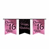 Paper Dreams Guirlande Cheers pour 16 ans or rose/noir | 6 m Paper Dreams Guirlande Cheers pour 16 ans or rose/noir | 6 m