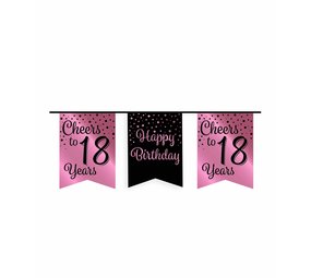Paper Dreams Slinger Cheers to 18 years rose goud/zwart | 6m Paper Dreams Slinger Cheers to 18 years rose goud/zwart | 6m