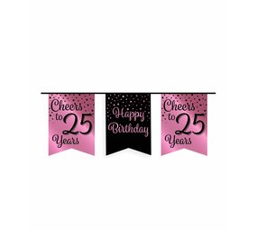 Paper Dreams Garland Cheers to 25 years rose gold/black | 6m Paper Dreams Garland Cheers to 25 years rose gold/black | 6m
