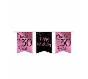 Paper Dreams Garland – 30 Jahre Brautschmuck, Roségold/Schwarz | 6 m