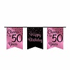 Paper Dreams Guirlande « 50 ans » or rose/noir | 6 m Paper Dreams Guirlande « 50 ans » or rose/noir | 6 m