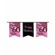 Paper Dreams Girlande zum 60. Geburtstag, Roségold/Schwarz | 6 m