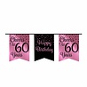 Paper Dreams Guirlande « 60 ans » or rose/noir | 6 m Paper Dreams Guirlande « 60 ans » or rose/noir | 6 m