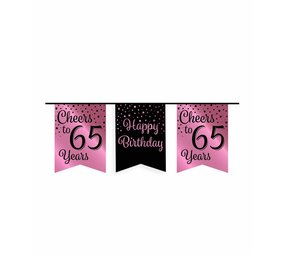 Paper Dreams Garland Cheers to 65 years rose gold/black | 6m