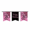 Paper Dreams Guirlande « 80 ans » or rose/noir | 6 m Paper Dreams Guirlande « 80 ans » or rose/noir | 6 m