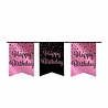 Paper Dreams Guirlande « Joyeux anniversaire » rose doré/noire | 6 m Paper Dreams Guirlande « Joyeux anniversaire » rose doré/noire | 6 m
