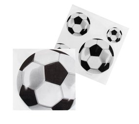 Boland Klassische Fußball-Servietten 33x33cm | 20 Stück