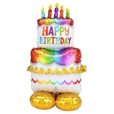 Anagram Happy Birthday Giant Standing Balloon | 134cm