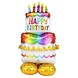 Anagram Happy Birthday Giant Standing Balloon | 134cm