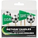 Voetbal Kaarsjes Ballen en Vlaggen 6cm | 6 stuks Voetbal Kaarsjes Ballen en Vlaggen 6cm | 6 stuks